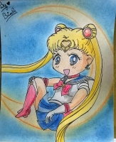 Dessin Sailor Moon Chibi de BridaKagamiku