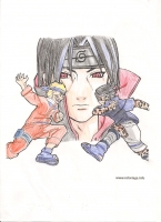 Dessin Itachi,Sasuke et Naruto de Kizla