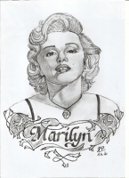 Dessin Marilyn de Patoux